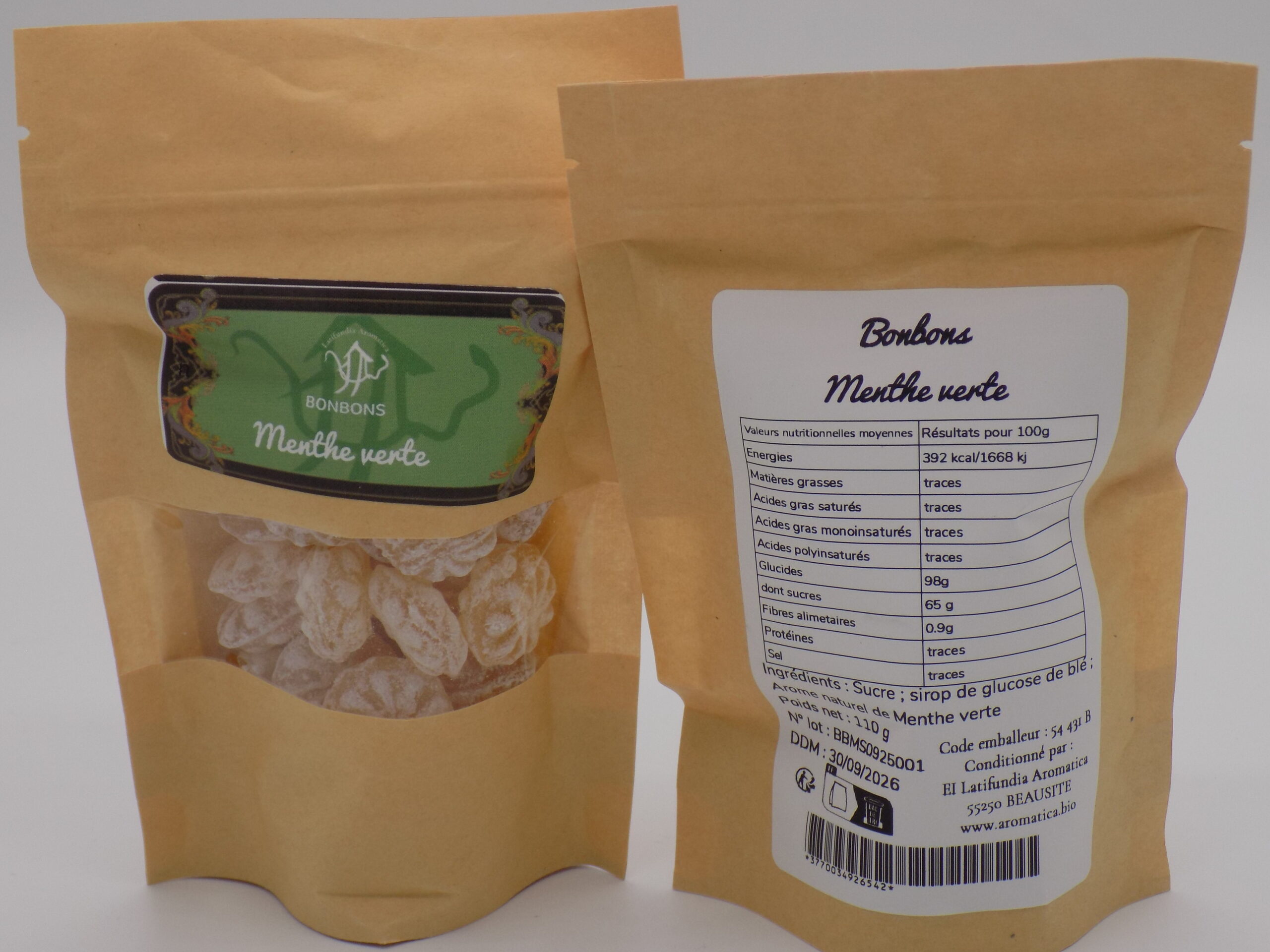 Menthe verte - Bonbons - 110g – Image 2
